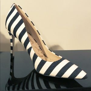 Striped Sam Edelman pumps